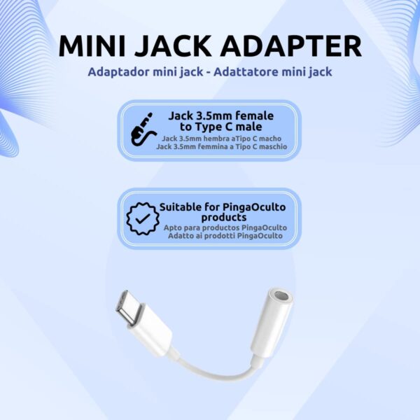 Adaptador Jack 3.5mm a Tipo C Caracteristicas