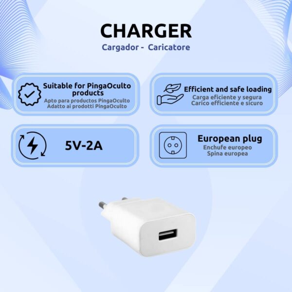 Enchufe de Carga 2A Caracteristicas