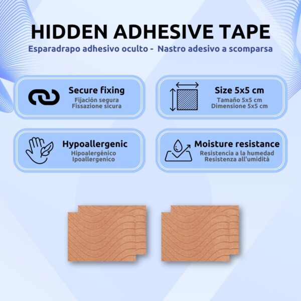 Esparadrapo Adhesivo para Camara y Auricular Espia 4Tiras