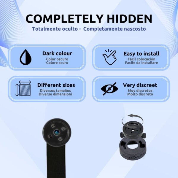 Piezas Ocultacion Botones Camara Espia Wifi Ropa Piezas Caracteristicas