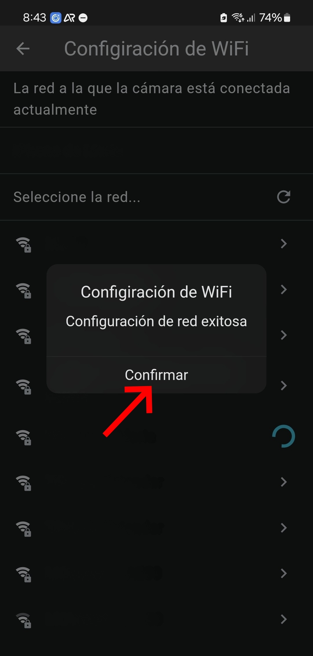 Confirmar red wifi domestica