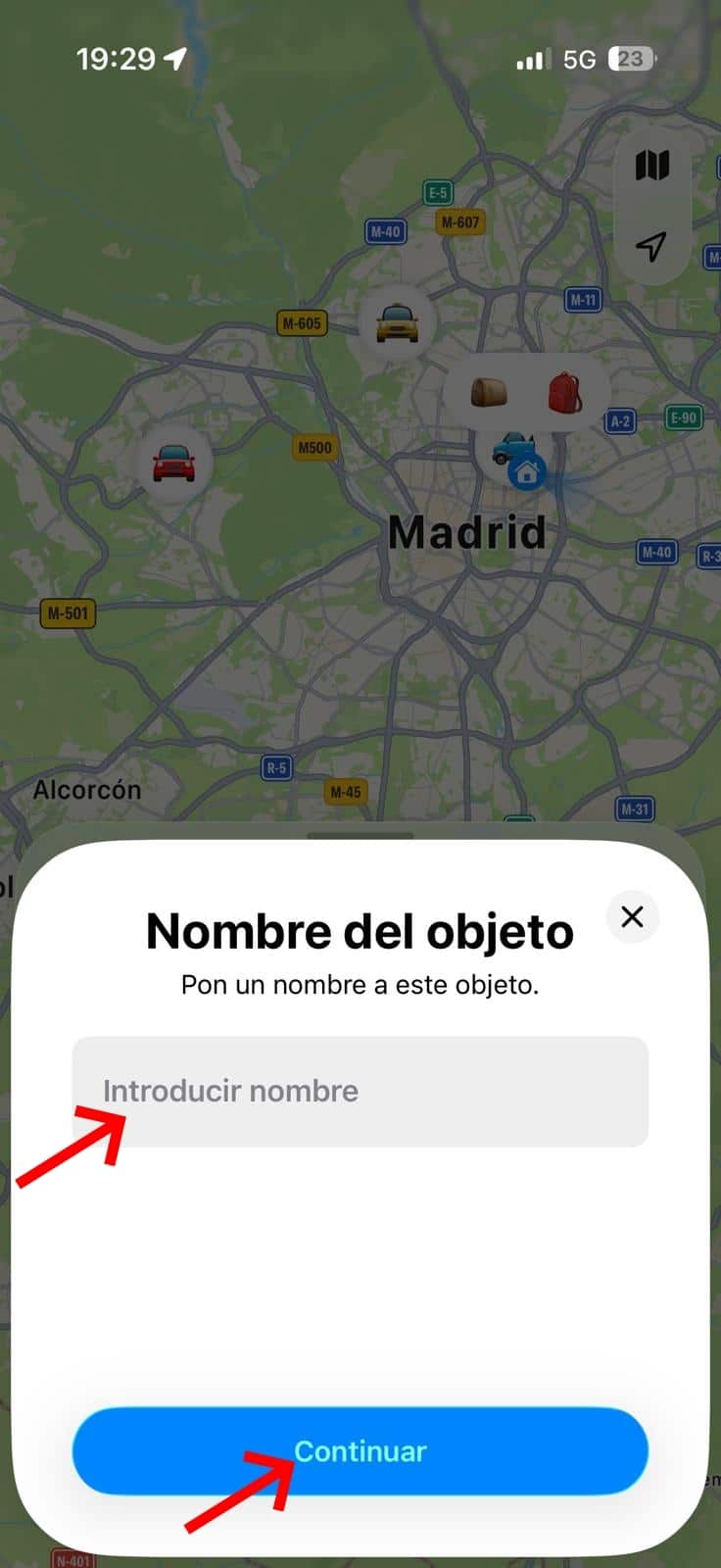 Elegir nombre TAG