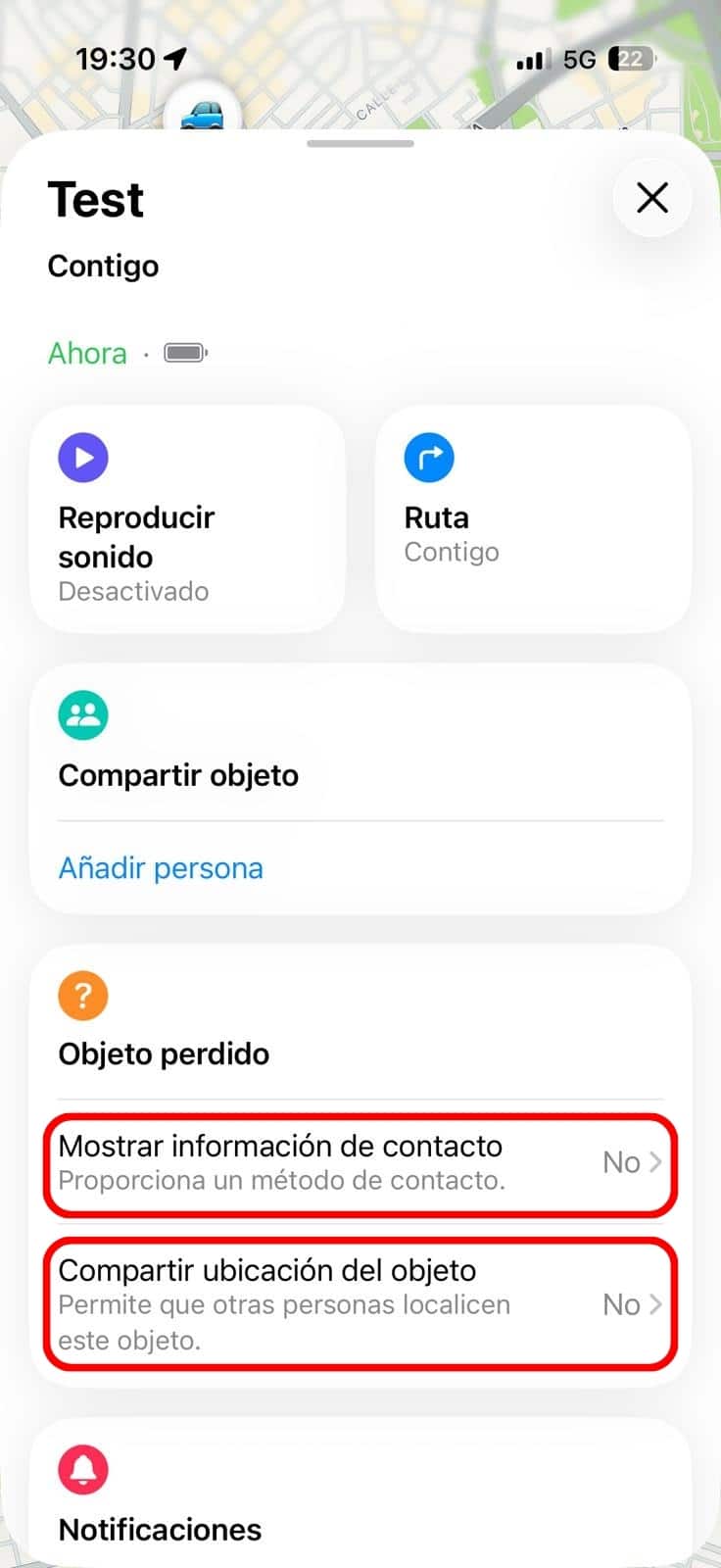 Objeto perdido TAG